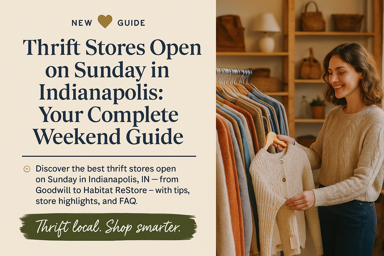 Thrift Stores Open on Sunday in Indianapolis: Your Complete Weekend Guide