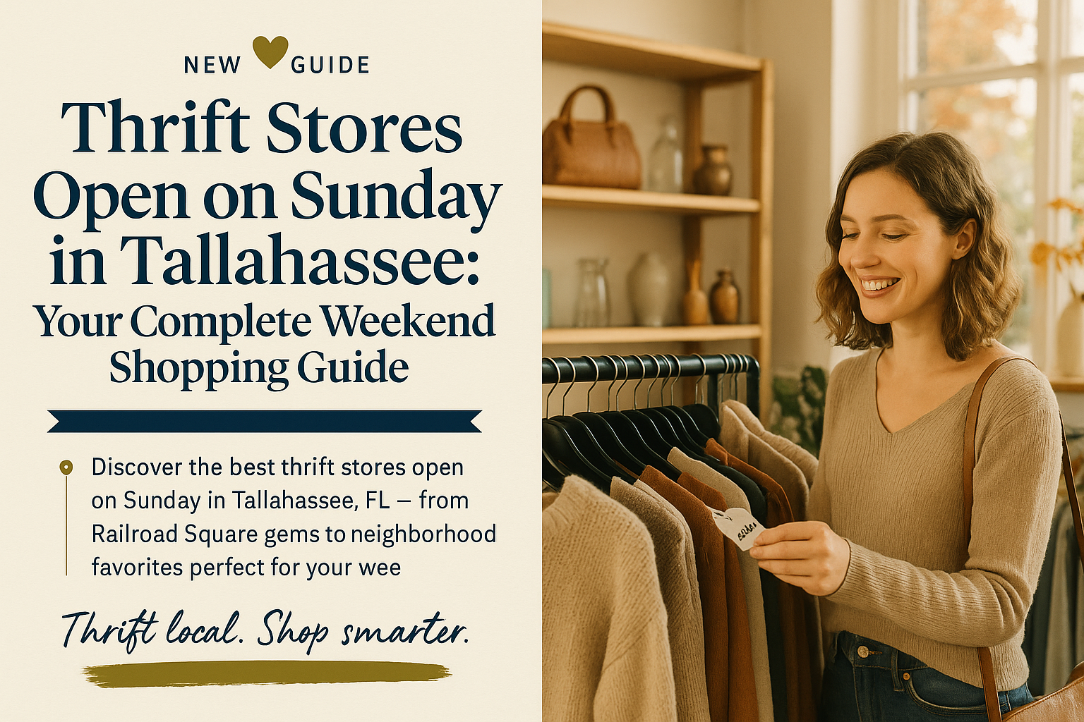Thrift Stores Open on Sunday in Tallahassee: Your Complete Weekend Shopping Guide