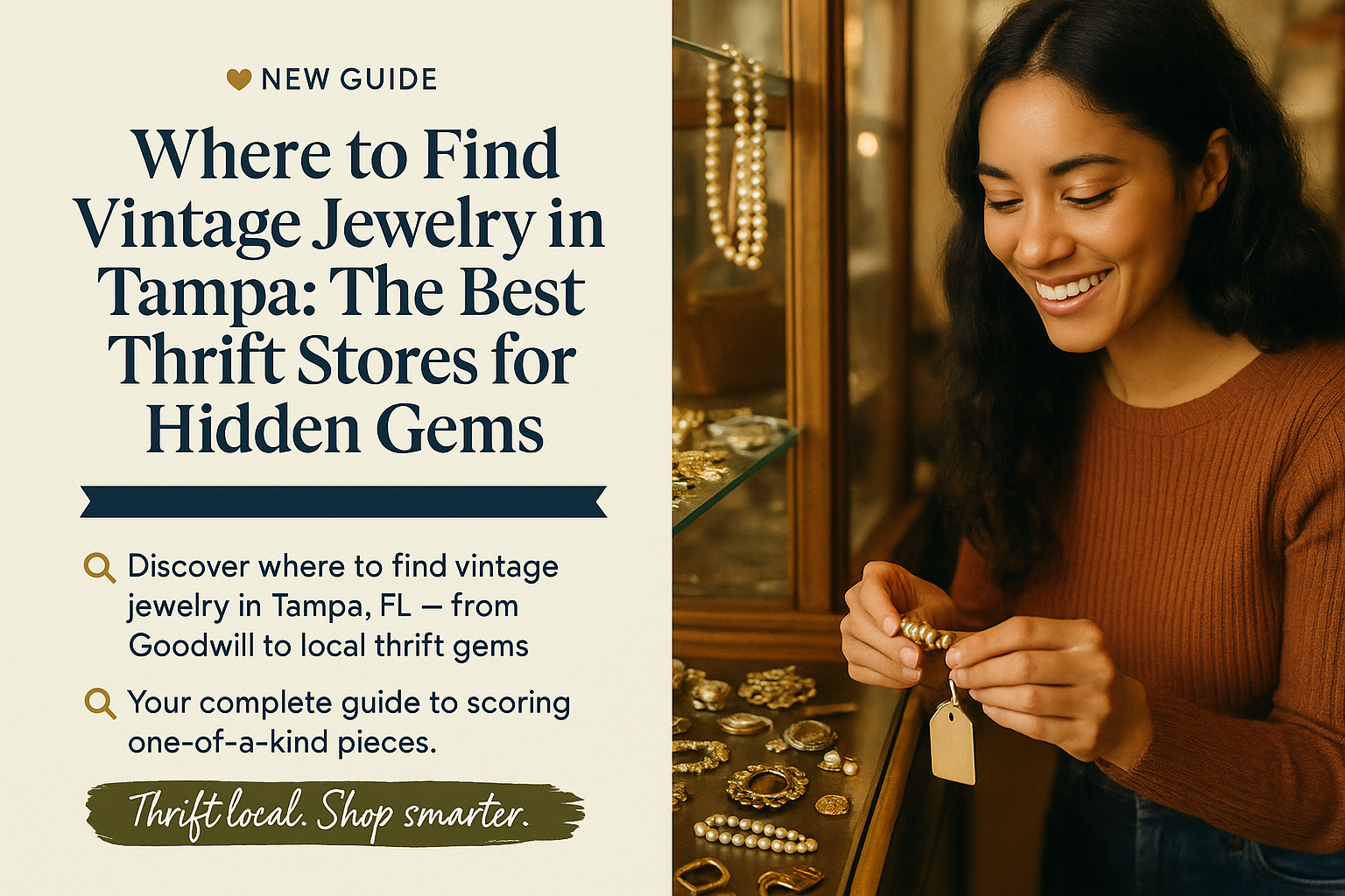 Where to Find Vintage Jewelry in Tampa: The Best Thrift Stores for Hidden Gems